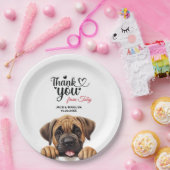 Mastiff Wedding Vielen Dank Pappteller (Party)