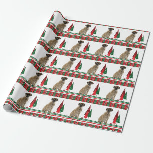 Mastiff-WeihnachtsPackpapier Geschenkpapier