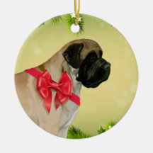 Mastiff-Weihnachtsverzierung