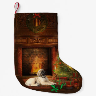 Mastiff-Welpen-WeihnachtsStrumpf Kleiner Weihnachtsstrumpf