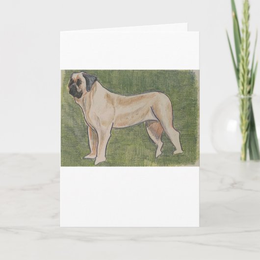 Mastiffe Dog Grußkarte Karte (Vorderseite)