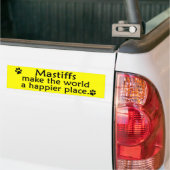 Mastiffs-glücklicher Platz Autoaufkleber (Auf Lkw)