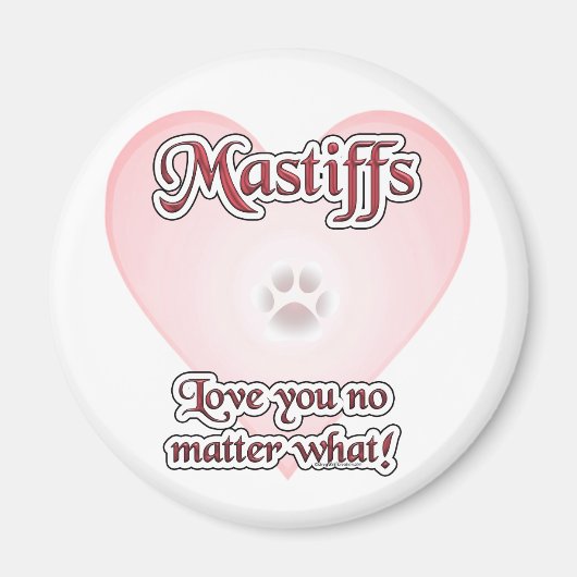 Mastiffs Liebe Sie egal was Magnet (Vorne)