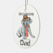 Mastino Vater Keramik Ornament (Links)