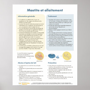 Mastitis im Stillen Poster (Französisch)