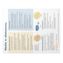 Mastitis in der Stillzeit Entfernung (italienisch) Notizblock