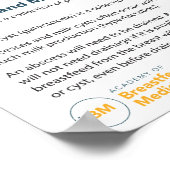 Mastitis in der Stillzeit Poster (Englisch) (Ecke)