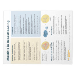 Mastitis in der Stillzeit Tear-away (Englisch) Notizblock