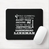 Mastklettern, Glasfaserinstallation, Kabelzieh-Lin Mousepad (Mit Mouse)