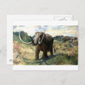 Mastodon-1 Postkarte (Vorne/Hinten)