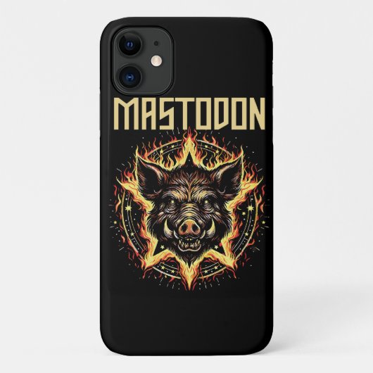 Mastodon Boar Fire Case-Mate iPhone Hülle (Rückseite)