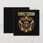Mastodon Boar Fire Einladung (Vorne/Hinten)