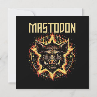 Mastodon Boar Fire Einladung