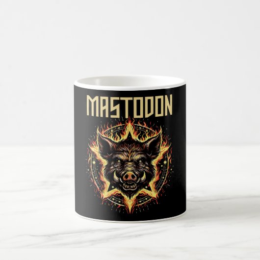Mastodon Boar Fire Kaffeetasse (Mittel)