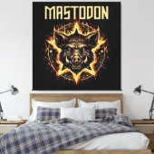 Mastodon Boar Fire Leinwanddruck (Insitu (Schlafzimmer))