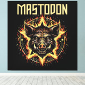 Mastodon Boar Fire Leinwanddruck (Insitu (Holzboden))