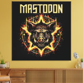 Mastodon Boar Fire Leinwanddruck (Insitu (Wohnzimmer))