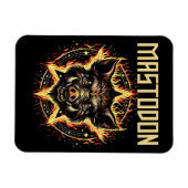 Mastodon Boar Fire Magnet (Horizontal)