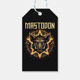 Mastodon-Eber-Feuer Geschenkanhänger