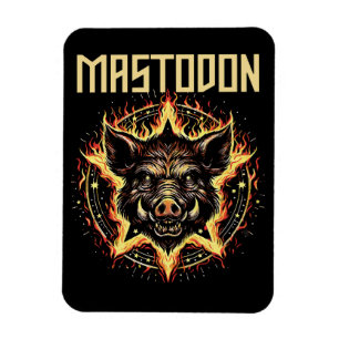 Mastodon-Eber-Feuer Magnet