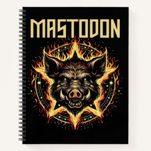 Mastodon-Eber-Feuer Notizblock