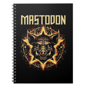 Mastodon-Eber-Feuer Notizblock
