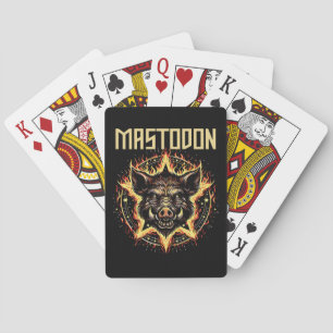 Mastodon-Eber-Feuer Spielkarten