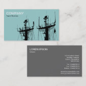 Masts - Light Blue Green Visitenkarte (Vorne/Hinten)