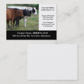 Mastvieh, die Visitenkarte bewirtschaften oder (Vorne/Hinten)