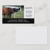 Mastvieh, die Visitenkarte bewirtschaften oder (Vorne/Hinten)