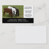 Mastvieh, die Visitenkarte bewirtschaften oder (Vorne/Hinten)