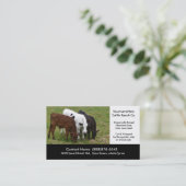 Mastvieh, die Visitenkarte bewirtschaften oder (Stehend Vorderseite)