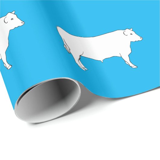 Mastvieh Stier Geschenkpapier (Rolleneckpunkt)