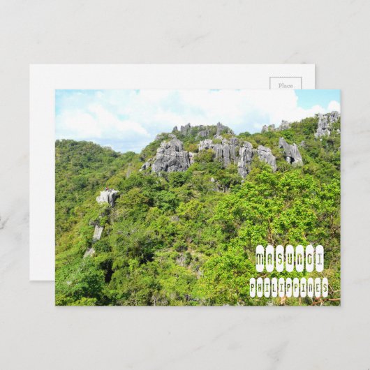 Masungi in Baras, Rizal Postkarte (Vorne/Hinten)