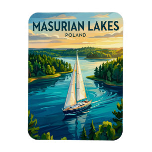 Masurische Seenplatte Polen Magnet
