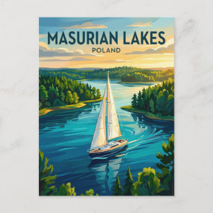 Masurische Seenplatte Polen Postkarte