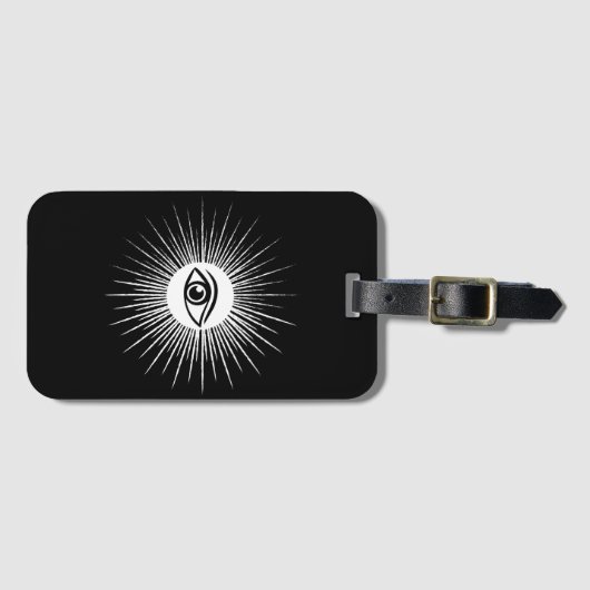 Masurisches Auge Gepäckanhänger (Vorderseite (Horizontal))