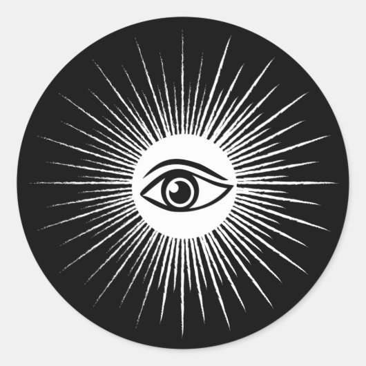 Masurisches Auge Runder Aufkleber (Vorderseite)