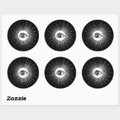 Masurisches Auge Runder Aufkleber (Blatt)