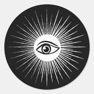 Masurisches Auge Runder Aufkleber