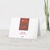 Mat Cat Grußkarte Karte (Rückseite)