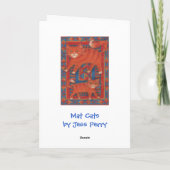 Mat Cats 'Happy Vatertag' Grüße Karte (Rückseite)