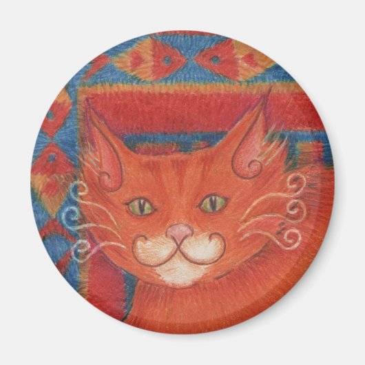 Mat Cats Magnet rund (Vorne)