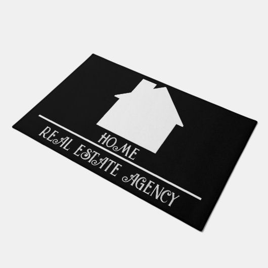 Mat für kundenspezifische Firmenlogos Fußmatte (Schrägansicht)