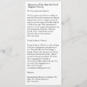 Mat-Su Trauer-Selbsthilfegruppe Anzeige Einladung (Rückseite)