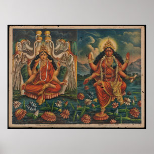 Mata Bhairavi/Kamala, Indien Poster