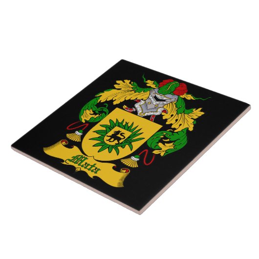 Mata Familienwappen Tile Fliese (Seite)
