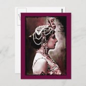 Mata Hari 1910 Postkarte (Vorne/Hinten)