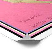 Mata Hari Art Deco Print Poster (Ecke)