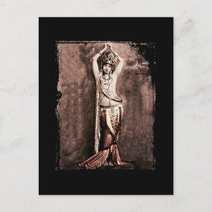 Mata Hari Bauchtänzerin Kostüm Postkarte